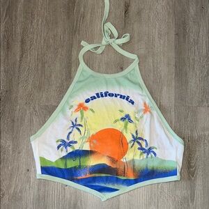 Urban Outfitters Mint Green Halter Top